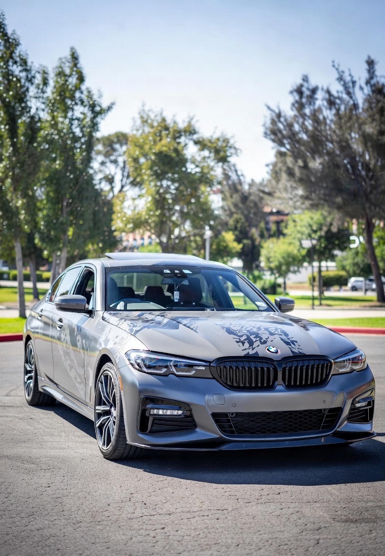Eco-Friendly Matte Wrap on Tesla in Ottawa - Before transformation