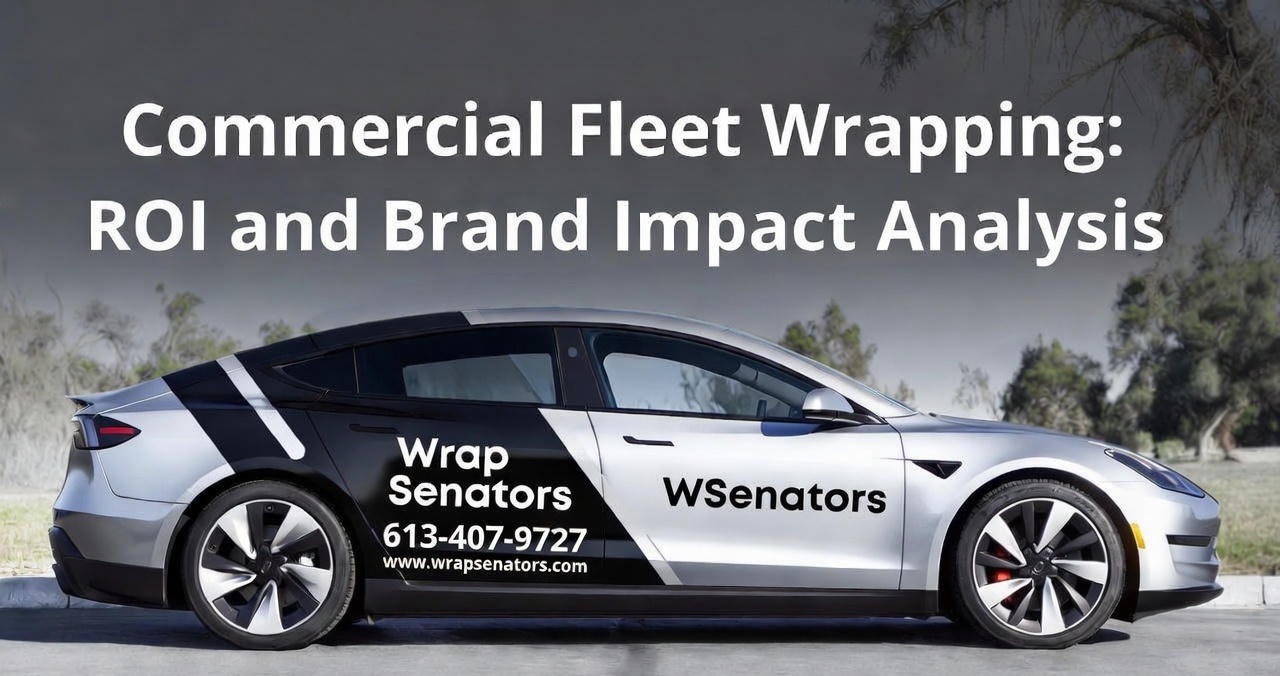 Custom vehicle wrap design with two-tone finish in Toronto